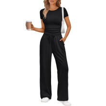 Zweiteiliges Damen-Sweatshirt-Set – Sommer-Workout, Strand, Reise & Freizeit | Geeignet für Fitnessstudio & Freizeit