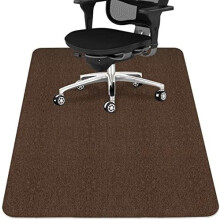 Office Chair Mat for Hardwood Floor,Office Computer Gaming Chair Mat for Tile Floor,Large Floor Protector Rug,Anti-Slip,Easy to Clean,Coffee(40"x48")