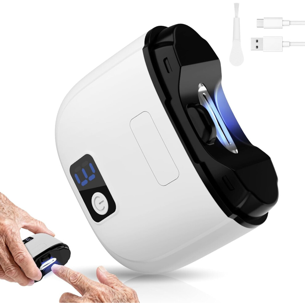 Electric Nail Clipper with 3 Speeds, USB Rechargeable