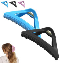 Pince à cheveux en acrylique pour femme, souple et résistante