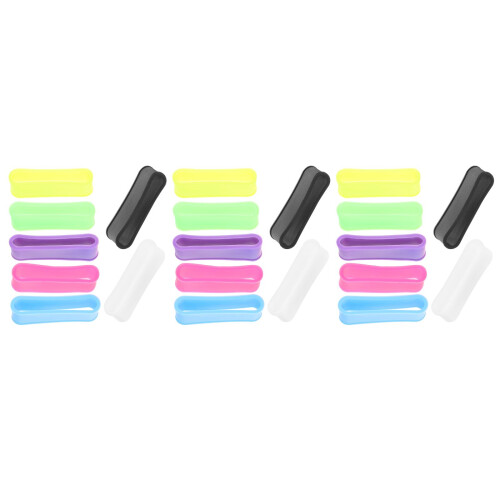 21Pièces Anneaux Grip Reutilisables Silicone Racket Tennis 2