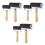 6Pcs Printmaking Rubber Rollers with Smooth Surface and Wooden Handle 4