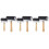 6Pcs Printmaking Rubber Rollers with Smooth Surface and Wooden Handle 6