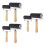 6Pcs Printmaking Rubber Rollers with Smooth Surface and Wooden Handle 7