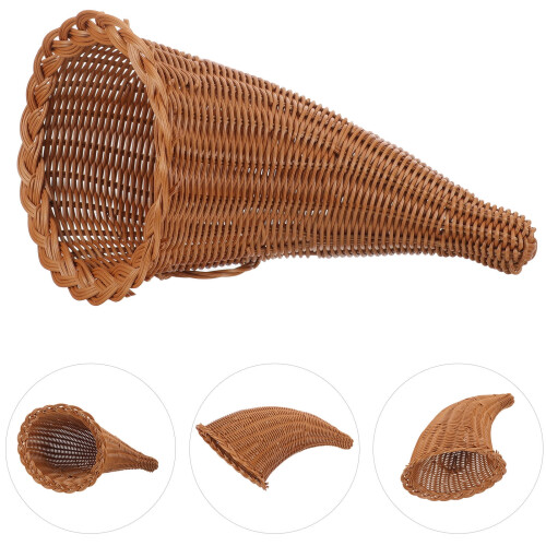 Flätad brödkorg Cornucopia-korg Karamell 1-pack