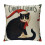 Capas de Almofada de Natal com Estampa de Cachorro e Gato, Capa Decorativa de 12 Polegadas com Animais Fofos para Sofá, Decoração de Casa de 1