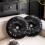 Coussin rond noir pour canapé Gallickan Wheel 1
