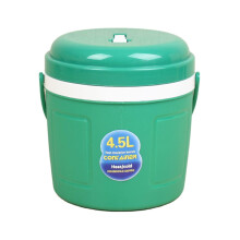 Găleată termoizolantă pentru mașină, cu perete dublu, pentru vară, rezistentă la scurgeri, pentru depozitare - 4,5 l, verde
