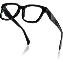 Blaulichtfilterbrille, Anti-Augenbelastung & UV-Schutz, quadratische Brille für Damen und Herren