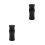 2Pcs Black Billiard Cue Joint Protectors Quick Install Plastic 9