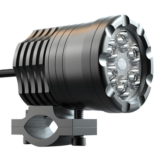30W Motorcycle LED Working Lamp Modified Light Motorcycle Driving Light (Black)