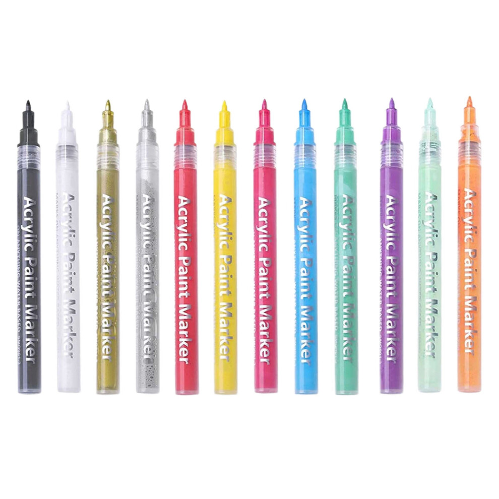 opvise Nail Art Pen Quick Dry DIY Decoration Fine Details Flower Pattern Manicure Tool Waterproof Painting Liner Brush Nail Art Drawing Pen Silver