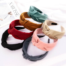 Haarband mit hohem Knoten für Damen, breites Haarband mit Knoten, gedrehter Turban, elastisches Haarband, modisches Haaraccessoire für Damen und