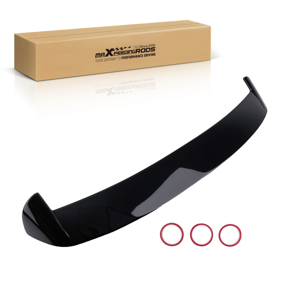 Rear Trunk Wing Spoiler Roof Boot Lip For Seat Leon Mk3 5F 5-Door 2012-2020 Black 6931823958985