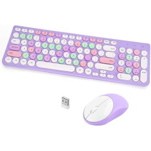 Kombination af trådløst retro-tastatur og -mus med numerisk tastatur