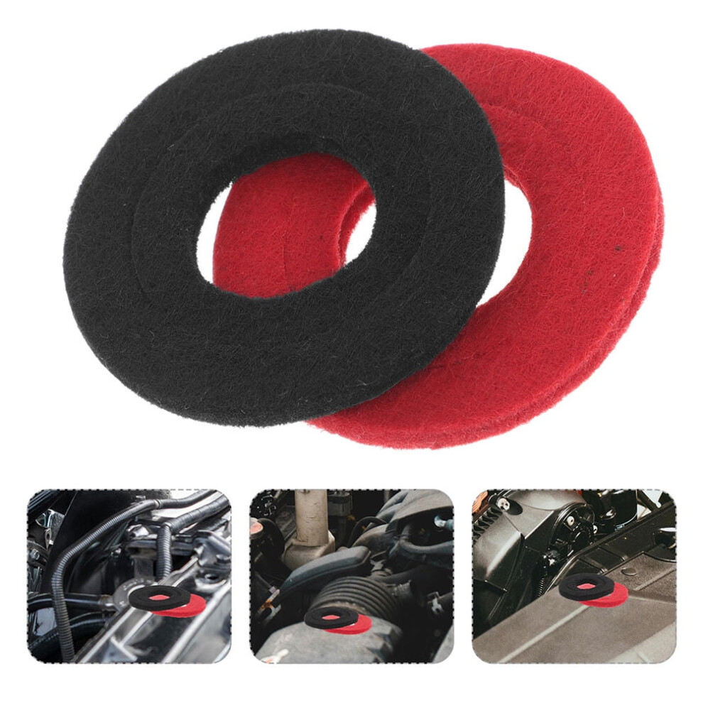 10Pcs Round Spacer Washer Kit Felt Battery Terminal Protectors Assorted Colors 9104899372918