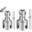 Dual-Size Pipe Tapping & Threading Tool – 1/2" & 3/4" Internal/External, Electric Drill Compatible 1