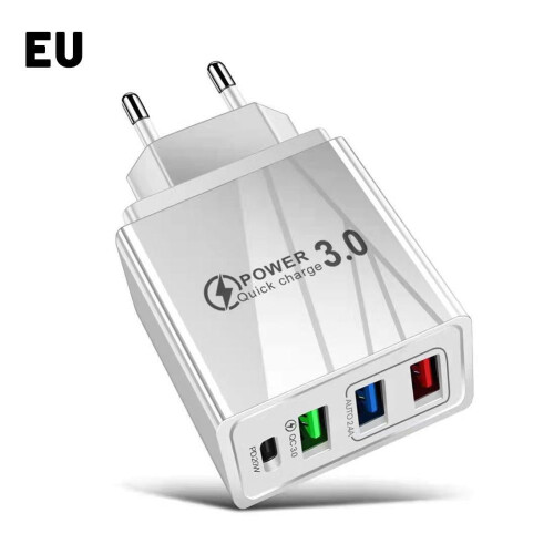 Φορτιστής πολλαπλών θυρών PD3USB Γρήγορη φόρτιση, καθολικός προσαρμογέας ταξιδιού,