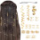 Perline per capelli dorate, design minimalista, 18 pezzi 1