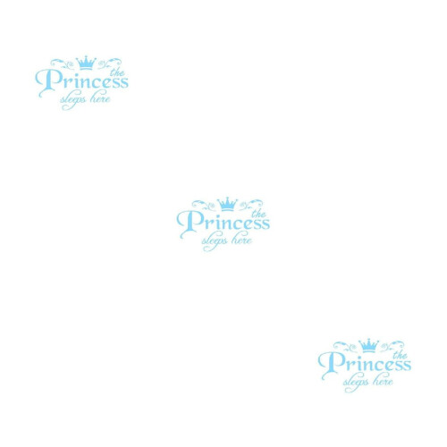 Αυτοκόλλητα τοίχου Princess Sleep Here – 1/2/3 τεμάχια αφαιρούμενα αυτοκόλλητα με θέμα τα