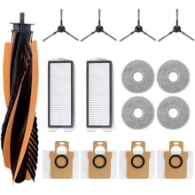 15Pack Accessories for JONR P20 Pro Robot Vacuum Replacement Parts Main Side Brush Hepa Filters Mop Cloths Dust Bags
