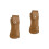 2Pièces Manche De Cutter En Cuir PU Marron Clair Protecteur 6