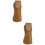2Pièces Manche De Cutter En Cuir PU Marron Clair Protecteur 9