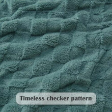 Flannel Fleece Throw Blanket, Light Teal, 150 x 200 cm