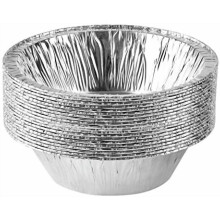 Runde Kuchenformen aus Aluminiumfolie (15 cm Durchmesser), Einweg, gefrier- und ofenfest – zum Backen, Kochen, Aufbewahren, Braten und Aufwärmen,