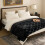 Checkered Faux Fur Throw Blanket 1