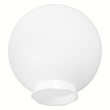 Rund akrylskärm för utomhuslampa, vit, 30 cm
