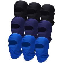 9-teiliges Skimasken-Set für Herren, vollständige Gesichtsbedeckung, UV-Sonnenschutz, winddichte Sturmhaube für Outdoor-Aktivitäten wie