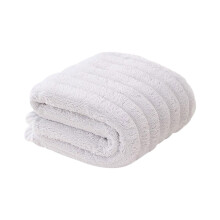 Serviettes de toilette PRETXORVE – Serviettes de bain douces, absorbantes, bordées de velours, à rayures verticales, lot pour couple (Compatible