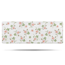 Χαλί μπάνιου Pioneer Flower Floral, αντιολισθητικό χαλάκι μικροϊνών με λαστιχένια