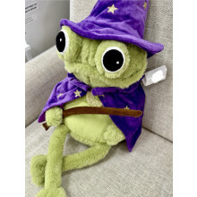 Moonlight Manor Halloween Viral Wizard Frosk Vektet Plysj2025Nytt Morsomt Samlegaveleketøy (1-pakning)