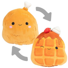 8" Flipamallows Oksana Fried Chicken/Weaver The Waffle – Ceadúnaithe go hoifigiúil do Lá Vailintín Jazwares Plush, Bog & Squishy, Bronntanas do