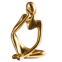 La sculpture du Penseur – Figurine en résine et statue classique pour la décoration intérieure, étagère, table basse, bureau, salon – Cadeau