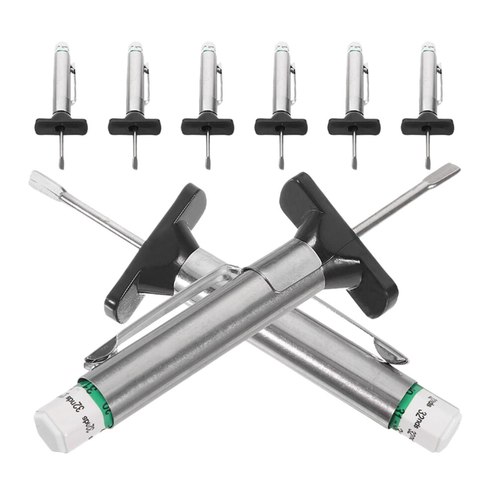 8Pcs Tire Tread Depth Gauges Tire Depth Measuring Tools Depth Gauge Tire Depth Gauges 0-25Mm 9130661804028