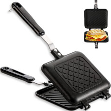 Flip Panini Sandwich Maker - Non-Stick Stovetop Grill for Toasted Sandwiches & Paninis, Easy-Use Home Kitchen Tool