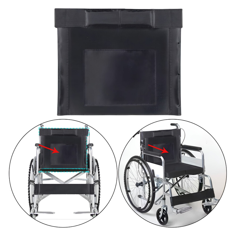 Wheelchair Backrest Or Seat Cushion Mat Disability Care Comfortable Soft Durable- Backrest Black 9482828595073