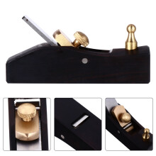 Plainadora manual preta para carpinteiro com cabo ergonômico de 4,5 polegadas