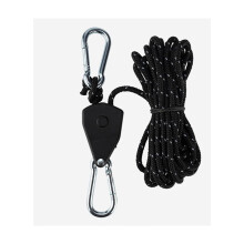 Stevige tenttouwspanner met reflecterende ratel, geschikt voor kampeertenten.