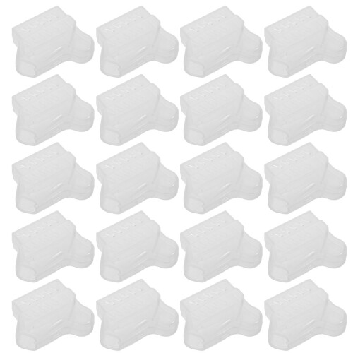80Pièces Boîtiers Dentier Transparent Protection Voyage 1