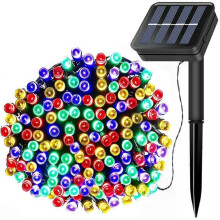 39ft 100-LED Solar String Lights, 8 Modes, Waterproof, Multicolor, 2 Pack – Outdoor Garden, Tree, Patio, Wedding, Party Decor