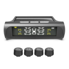 Intelligent TPMS Solar Tyre Pressure Monitoring System Parking Sensors for Cars Temperature Tire Air Pressure Gauge