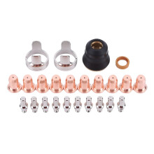 24PK IPT-40 Plasmaschneider-Verbrauchsmaterialset – Elektrode, Düse (0,039”), Schutzkappe, Wirbelring, Abstandshalter – Passend für S45 &