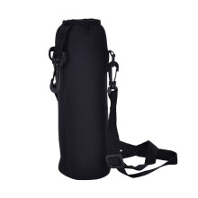 Opruiming! Waterdichte flessenhouder/etui/buitentas/hoes voor 1000 ml waterflessen in de aanbieding (zwart)