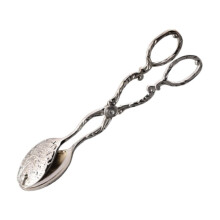 Pinces à salade de style vintage européen, pinces de service pour la cuisine, argent