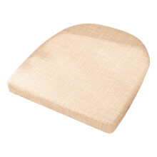 Cojines para sillas de comedor de 40 x 40 cm (16" x 16") - Almohadillas de asiento de espuma suave y texturizada sin respaldo y con lazos - Fundas
