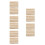 10Pièces Support Braille En Bois Multi, Outil Éducatif Pour Aveugles 5